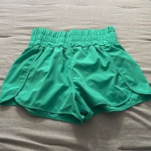 Workout shorts, green, LG, from local boutique